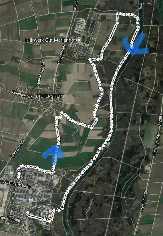11 km Strecke  (Streckenlänge 10,6 km)