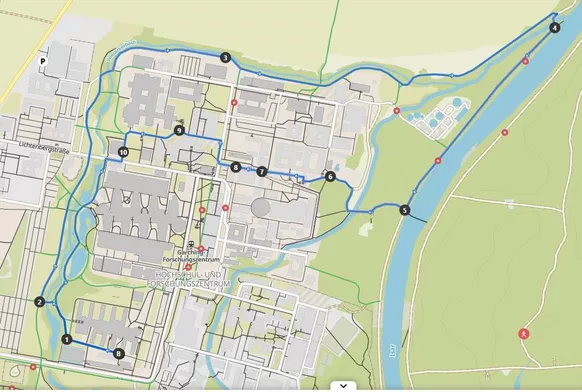 The 5.5 km route on 10.05.2023<br />
© komoot