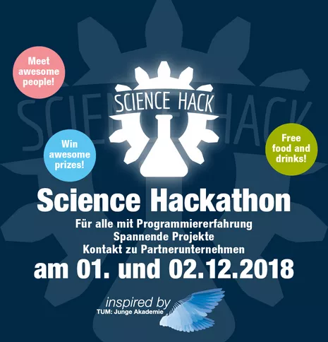 The first TUM Science Hackathon in 2018 hosted students from seven different fields of study and was supported by five partner companies. It was an incredible opportunity for students and companies to interact in finding unique solutions to important problems.